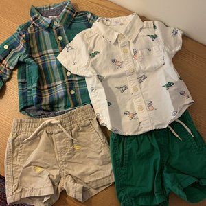 Baby Gap Shirts and Shorts (3-6m)